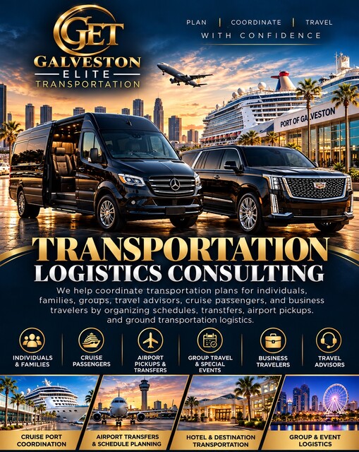 Transportation logistics planning for cruise, airport, group, and business travel